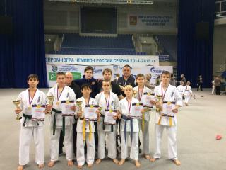 Подольская команда заняла второе место на турнире по карате в Люберцах