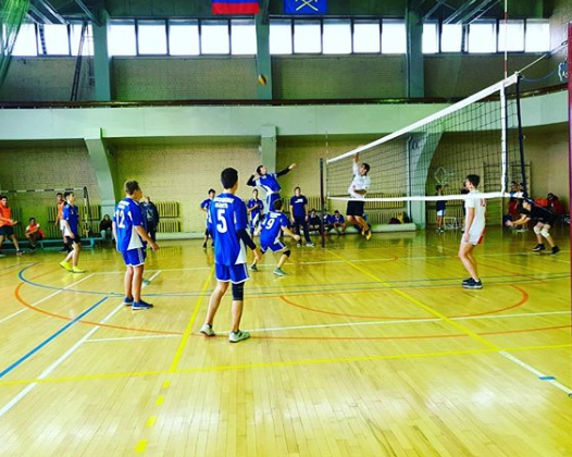 Среди школьных спортивных клубов состоялись соревнования по волейболу