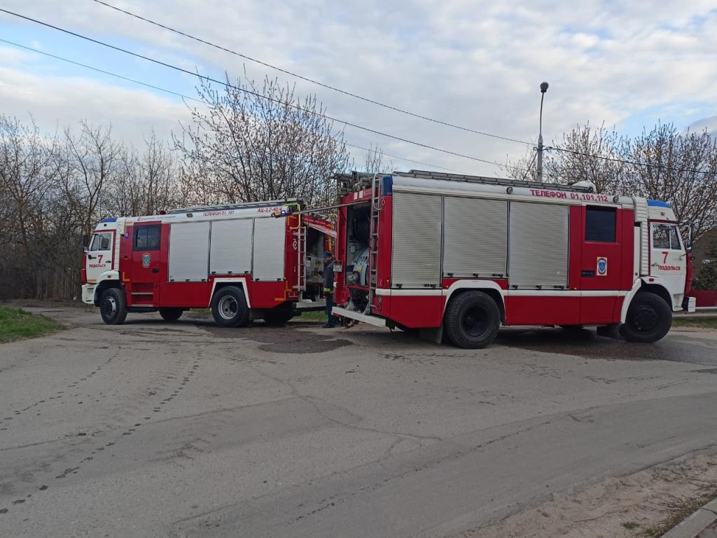 Ликвидация пожара в садовом доме в микрорайоне Выползово