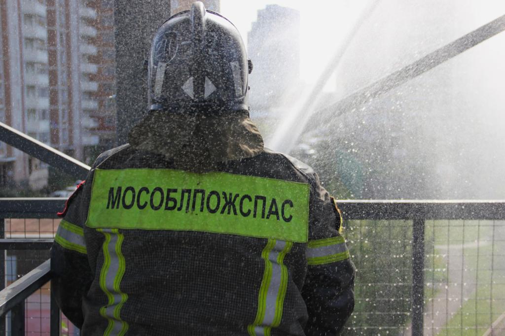 Вчера в подмосковном Подольске прошли соревнования огнеборцев ГКУ МО 