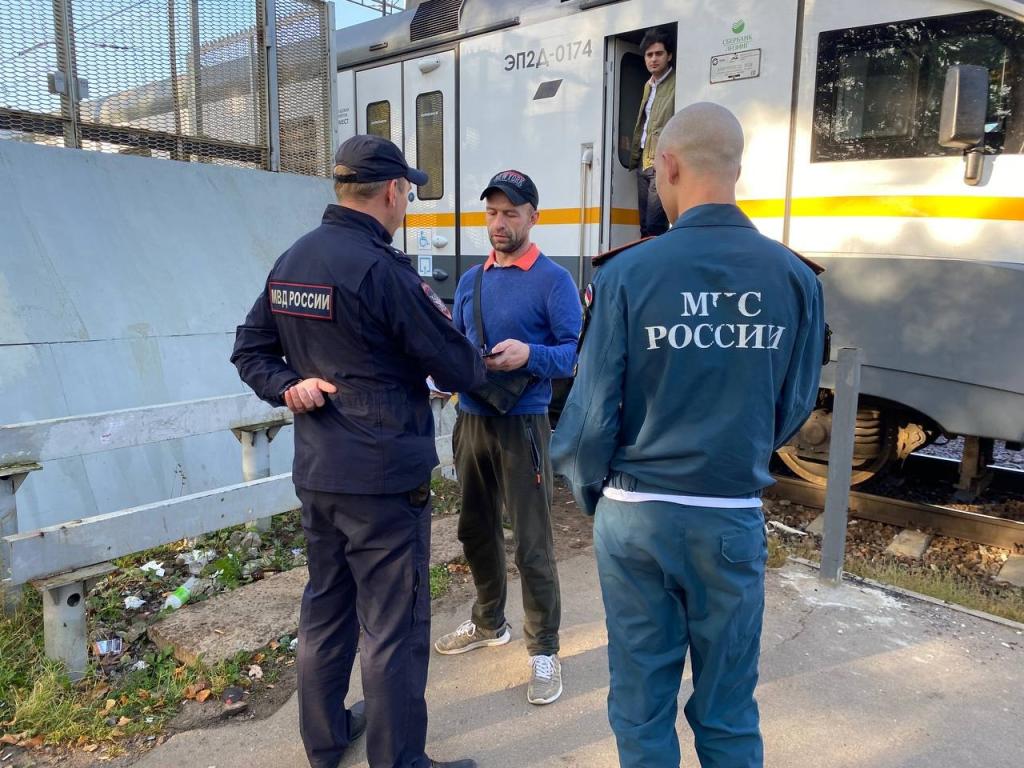 Профилактический рейд провели на ж/д станции Львовская в Подольске