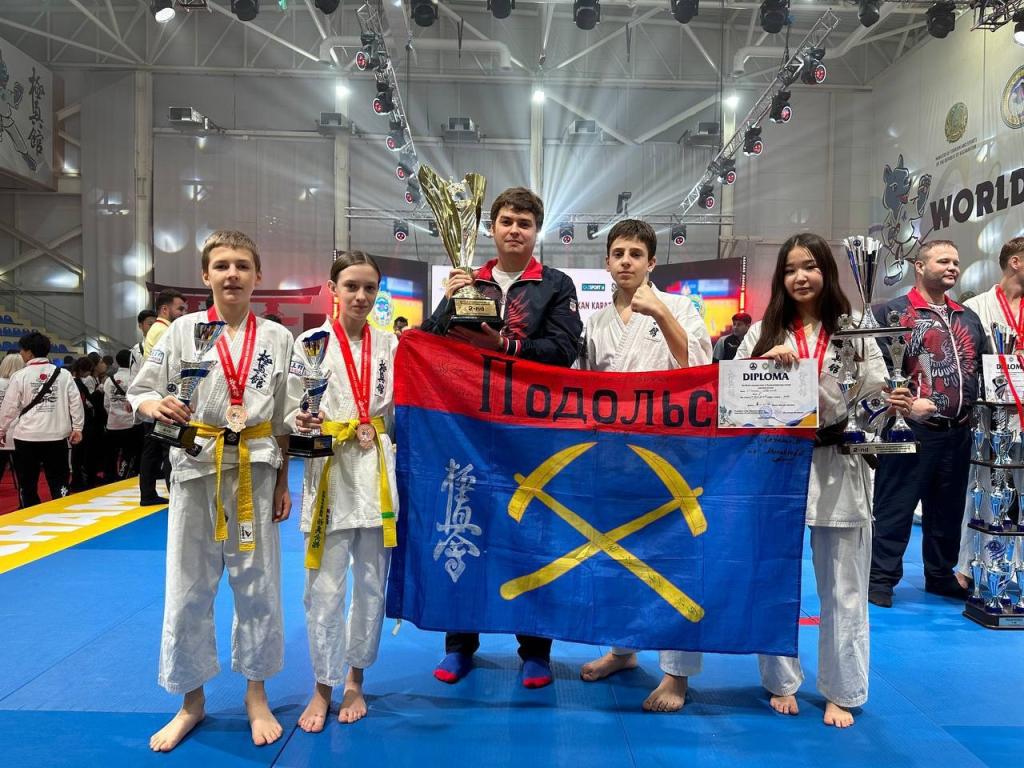 Подольские спортсмены стали призерами первенства и чемпионата мира по киокусинкай карате-до в Казахстане