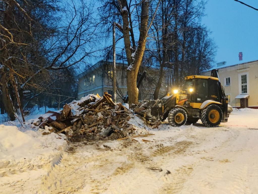 В Подольске продолжают ликвидировать ветхие сооружения