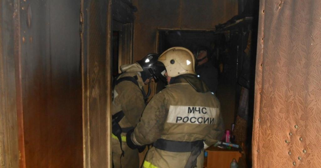 Пожар в одной из квартир в Подольске